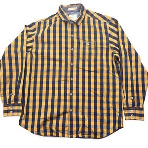 Tommy Bahama Jeans Plaid Button Down Long Sleeve‎ Casual Shirt Medium Boho